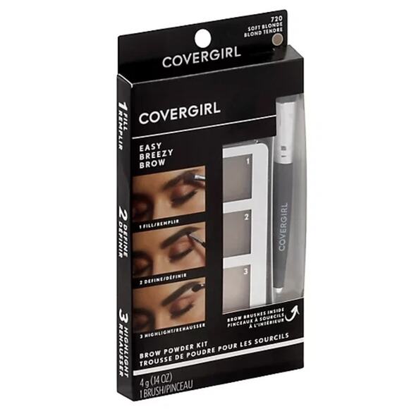 2X Covergirl Easy Breezy Brow Powder Kit, 720 Soft Blonde (2 Pack) - Picture 1 of 4